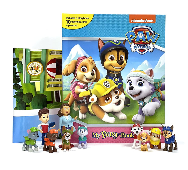 Paw Patrol Girls - My Busy Book -10 Figurines and a Playmat