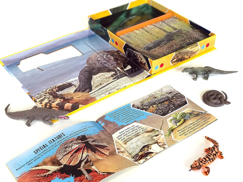 Reptiles Pocket Explorers with Figurines and Fact Book