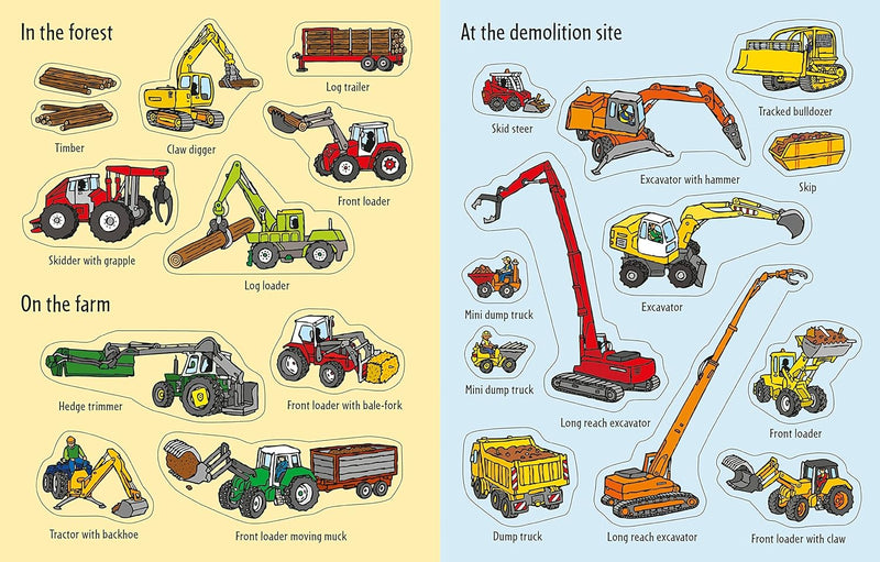 Usborne | First Sticker Book: Diggers