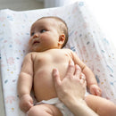 Living Textiles | Organic Cotton Change Pad Cover - Banana Leaf