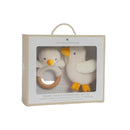 Teething Ring & Dummy Chain Gift Set - Goosey Goosey