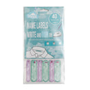 Spencil | Write & Iron On Name Labels 40pk - Teal
