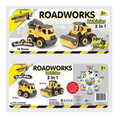 Build-ables - Roadworks Vehicles 2 in 1