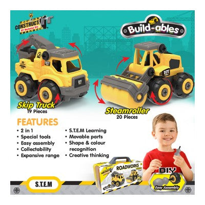 Build-ables - Roadworks Vehicles 2 in 1