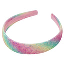 Pink Poppy | Rainbow Chunky Glitter Wide Headband