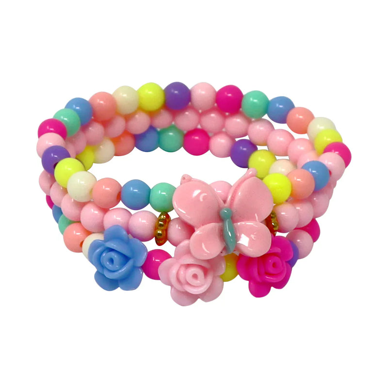 PINK POPPY BALLET BUTTERFLY 3PACK BRACELET SET