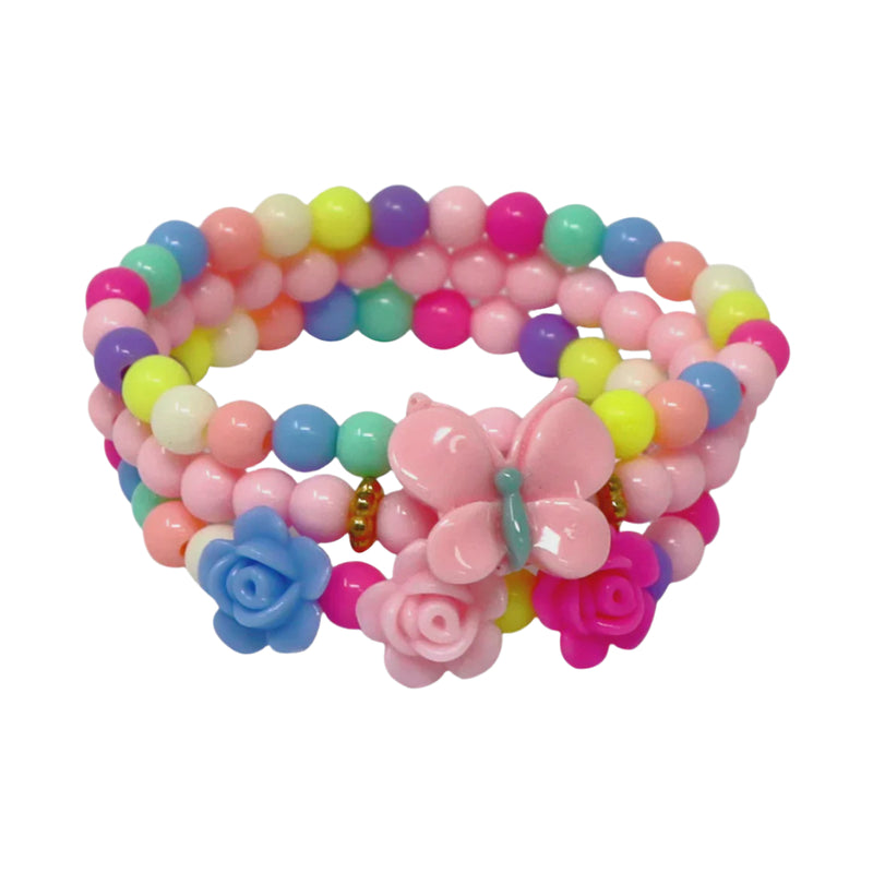 PINK POPPY BALLET BUTTERFLY 3PACK BRACELET SET