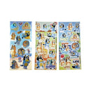 Bluey Puffy Sticker Sheet 3 Pack