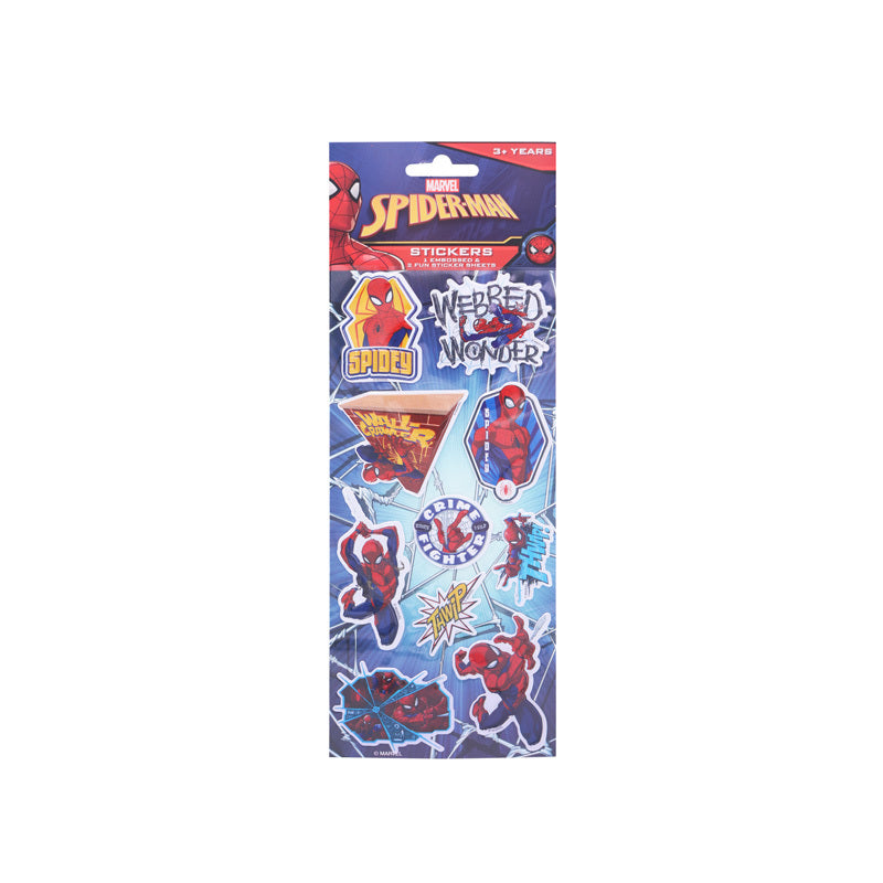 Spiderman Kids  Embossed & Fun Sticker Sheets