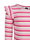 Eve Girl - ANNIE FRILL LSLV RIB - Pink - Kids