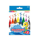 BAZIC 8 Colour Washable Premium Jumbo Crayons