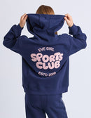 Eve Girl Sports Club Hoodie - Navy Blue