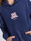 Eve Girl Sports Club Hoodie - Navy Blue
