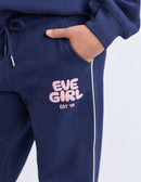 Eve Girl  Sports Club Flare Trackpant in Navy