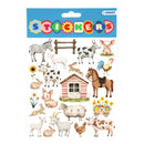Stickers Farm Life Animals 15x17cm