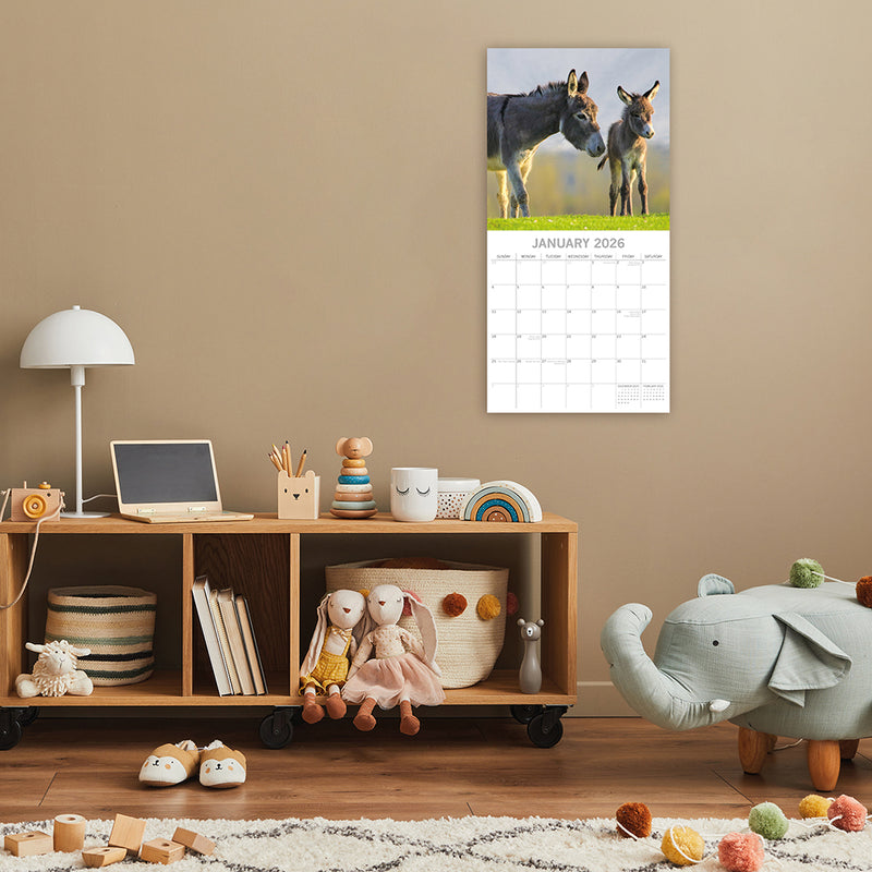 2026 Square Calendar Baby Animals