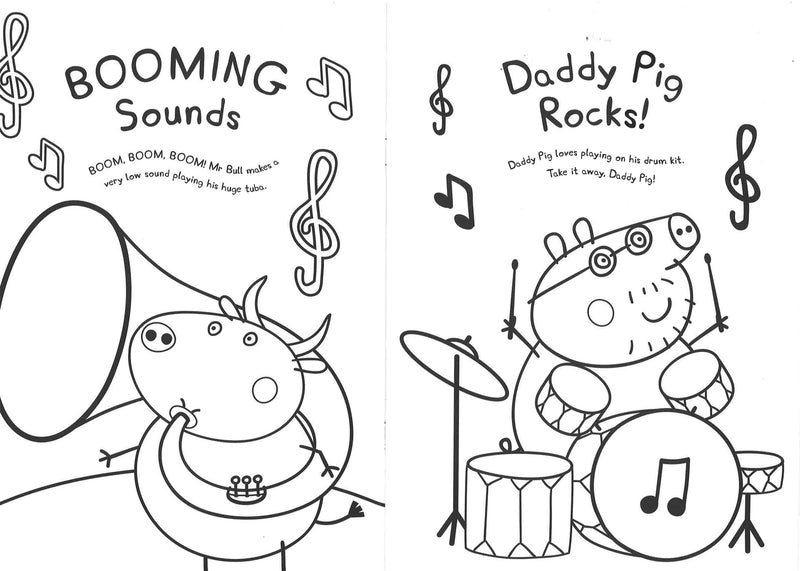 Peppa Pig: Bing Bong Bang Colouring Book