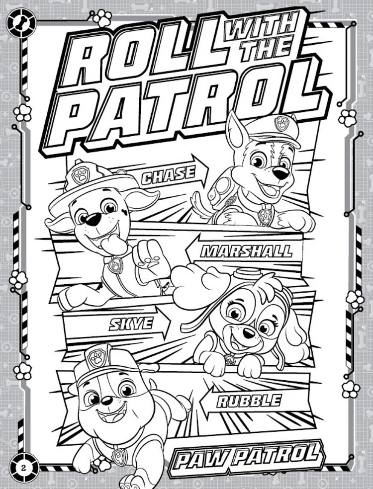 Paw Patrol Jumbo Colouring