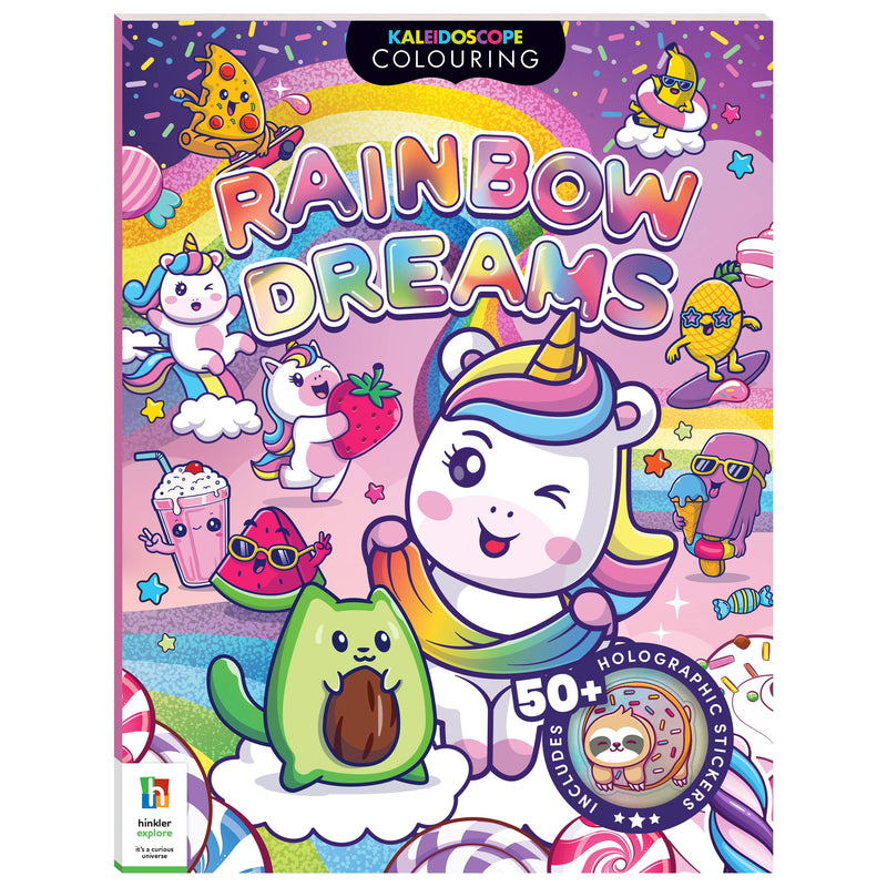 Kaleidoscope Sticker Colouring Rainbow Dreams