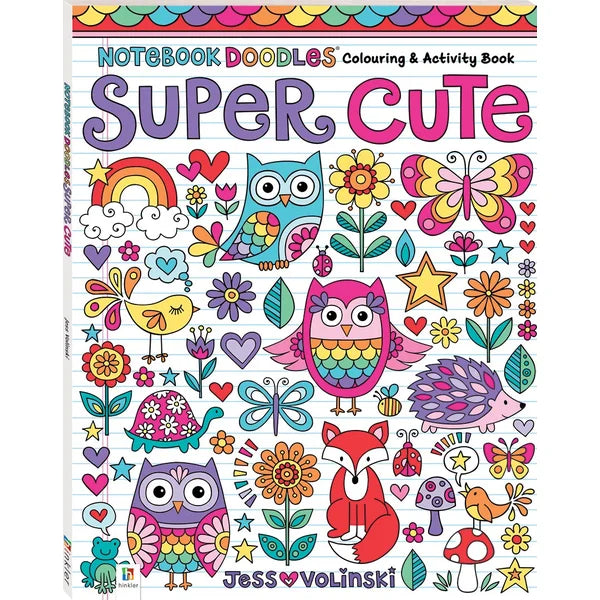 Notebook Doodles: Super Cute Colouring & Activity Book