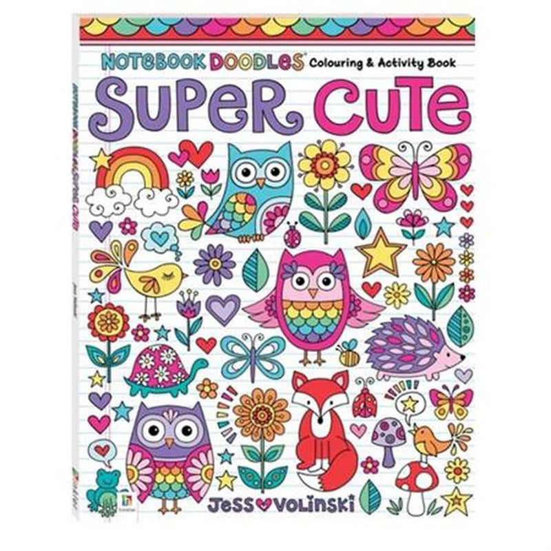 Notebook Doodles: Super Cute Colouring & Activity Book