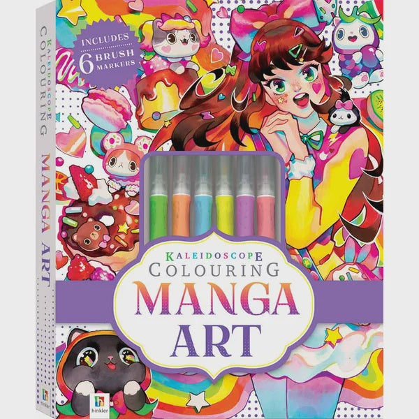 Hinkler | Kaleidoscope Colouring Kit: Manga Art