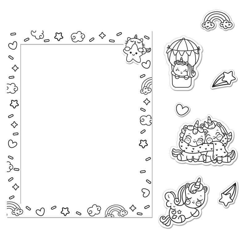 Unicorns Colour-Me Magnets