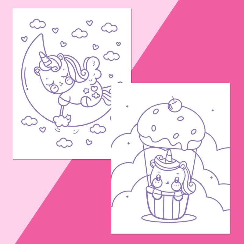 Unicorns Colour-Me Magnets