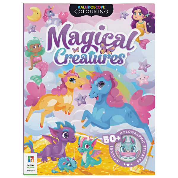 Kaleidoscope Sticker Colouring Magical Creatures