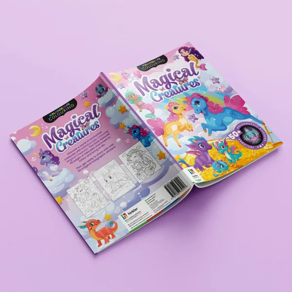 Kaleidoscope Sticker Colouring Magical Creatures