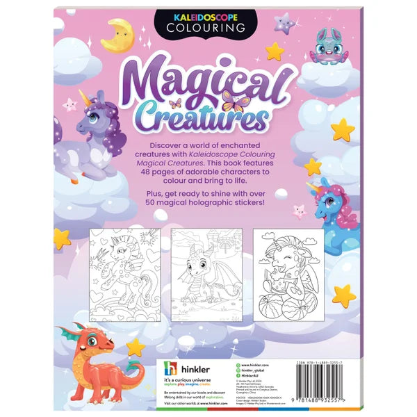 Kaleidoscope Sticker Colouring Magical Creatures