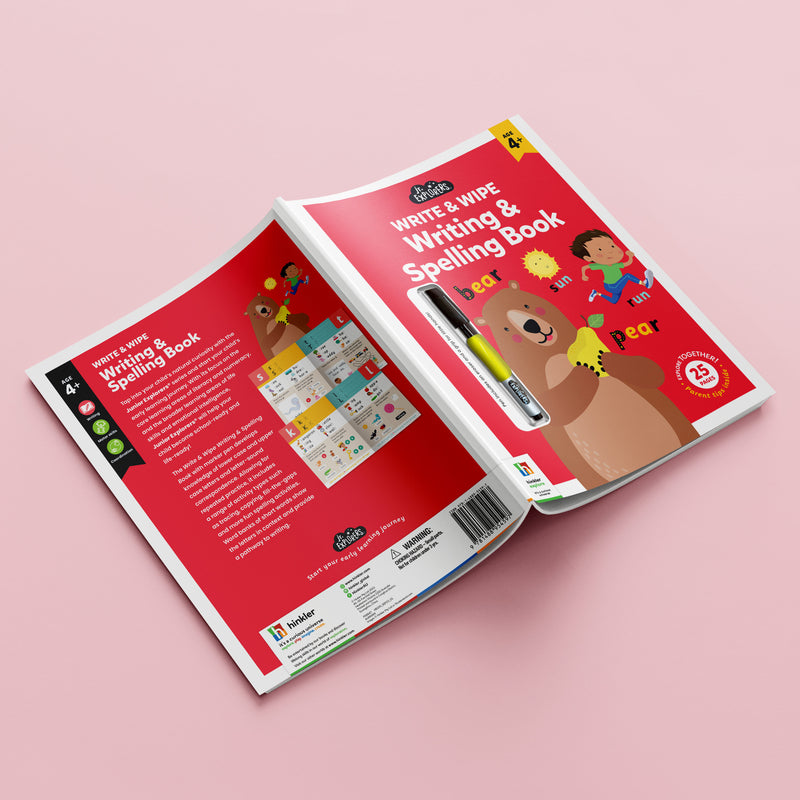 hinkler | Junior Explorers Write & Wipe Spelling and Writing