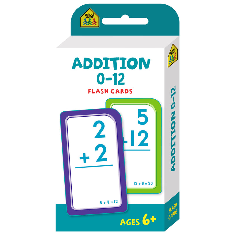 Hinkler | School Zone Addition 012 Flash Cards