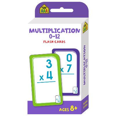 School Zone Multiplication 0-12 Flash Cards RRP $9.99