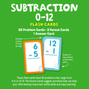 Hinkler | School Zone Subtraction 0-12 Flash Cards (2023 ed)