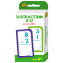 Hinkler | School Zone Subtraction 0-12 Flash Cards (2023 ed)