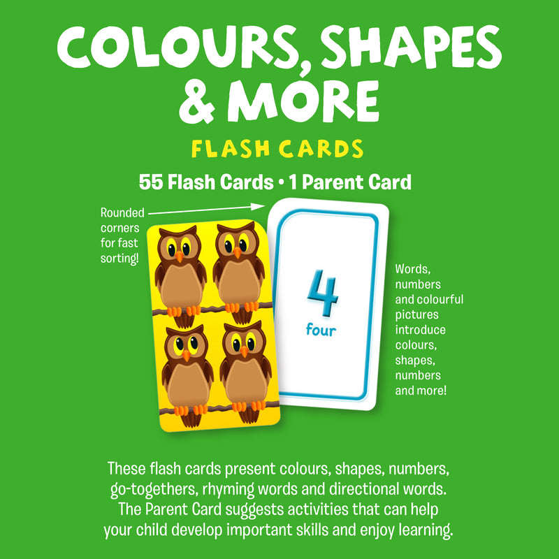 Hinkler | School Zone Colours Shapes & More Flash Cards