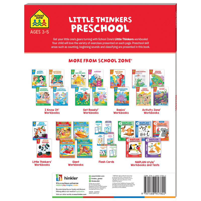 Hinkler | School Zone Little Thinker Preschool