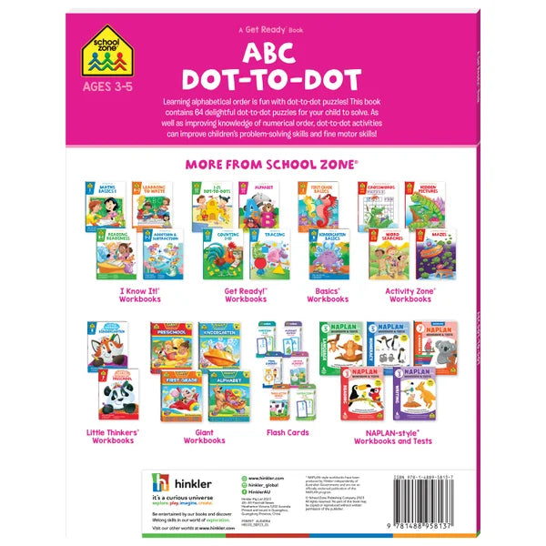 Hinkler | School Zone Get Ready ABC Dot-to-Dot