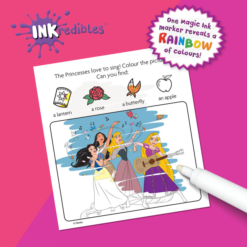 Inkredibles Disney Princess Magic Ink Pictures