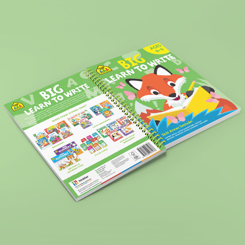 School Zone Big Spiro Workbook Writing