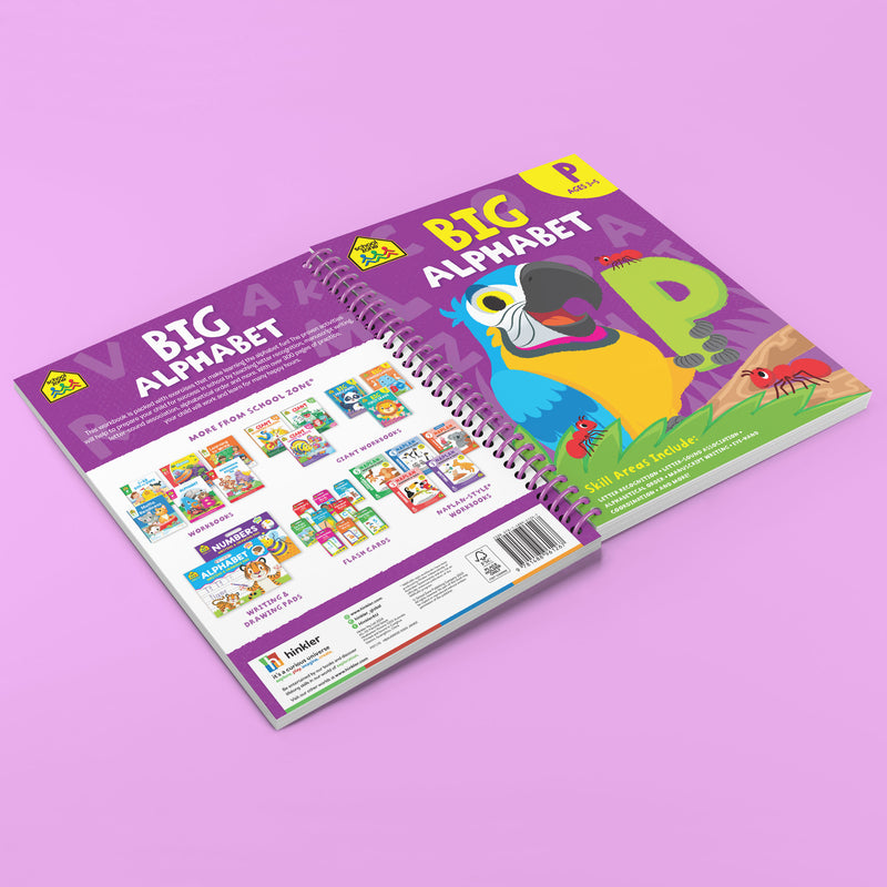 School Zone Big Spiro Workbook Alphabet