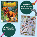Kaleidoscope Sticker Colouring Dinosaur
