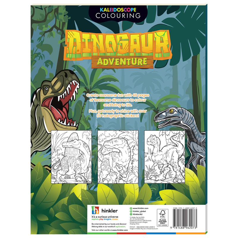 Kaleidoscope Sticker Colouring Dinosaur
