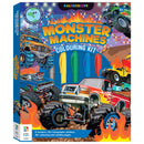 Hinkler | Kaleidoscope Colouring Kit Monster Trucks