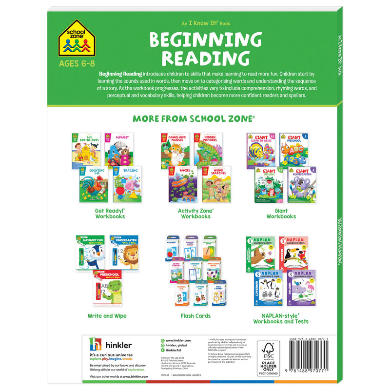 Beginning Reading: An I Know It! Book