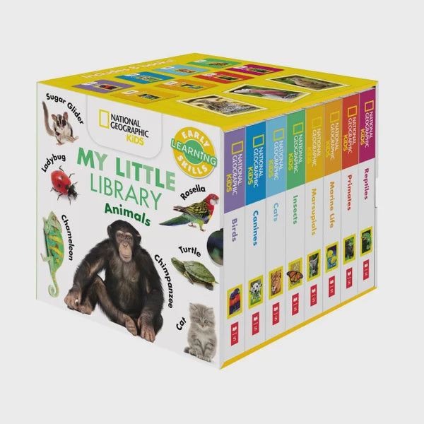 NATIONAL GEOGRAPHIC KIDS: MY LITTLE 8 BOOK LIBRARY CUBE