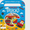 Five Red Trucks Count & Carry Board Book