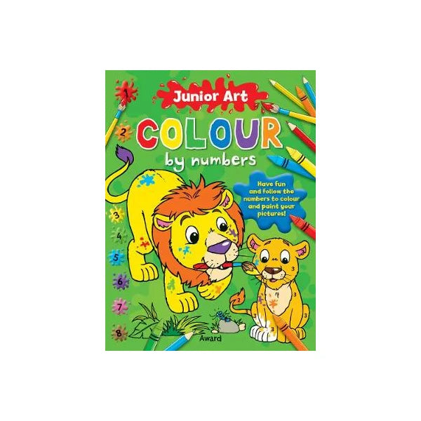 Junior Art Colour By Numbers - Asstd Animals