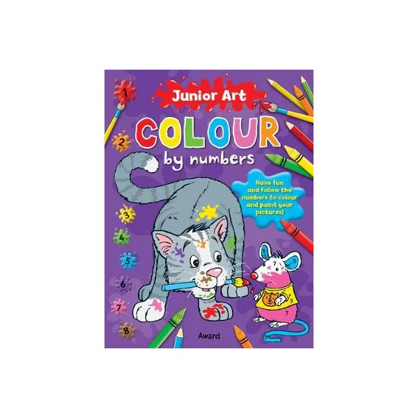 Junior Art Colour By Numbers - Asstd Animals